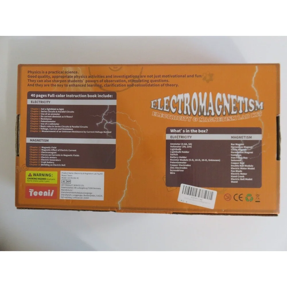 Electromagnetism Lab Kit Experiments Teenii Science Kit‎ Ages 8+ Homeschool